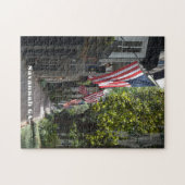 Savannah GA Flag Lined E Jones St Fotografic Puzzle (Horizontal)