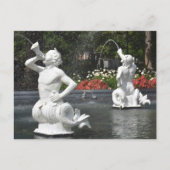 Savannah GA Forsyth Park Fountain Fotografisch Postkarte (Vorderseite)
