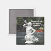 Savannah GA Forsyth Park Fountain Magnet (Vorderseite/Rückseite)