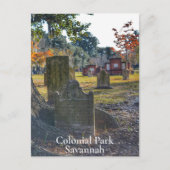 Savannah GA Historic Colonial Park Fotografy Postkarte (Vorderseite)