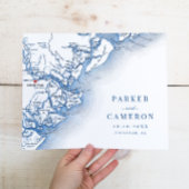 Savannah GA Map Wedding Keepake Wall Kunst Printin Poster