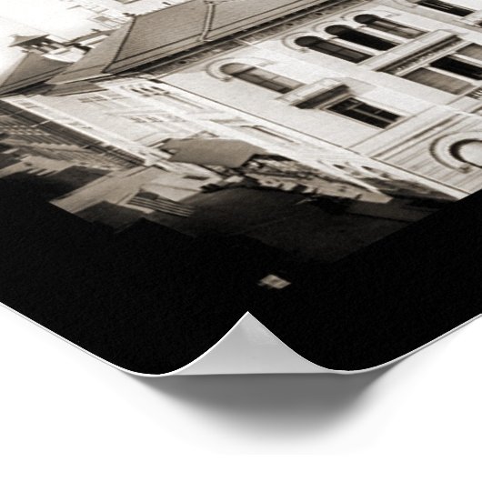 Savannah GA Panoramic Foto 1909 Poster (Ecke)