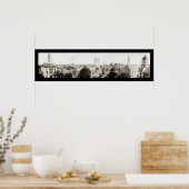 Savannah GA Panoramic Foto 1909 Poster (Küche)