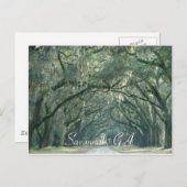 Savannah, GA Postcard Postkarte (Vorne/Hinten)