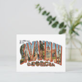 Savannah GA Postkarte (Stehend Vorderseite)