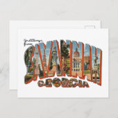 Savannah GA Postkarte (Vorne/Hinten)
