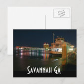 Savannah GA Postkarte (Vorne/Hinten)