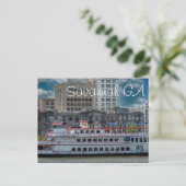 Savannah GA Postkarte (Stehend Vorderseite)