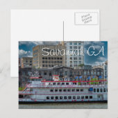 Savannah GA Postkarte (Vorne/Hinten)