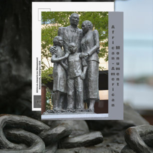 Savannah Georgia African-American-Denkmal Postkarte