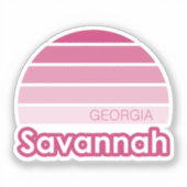 Savannah Georgia Aufkleber (Vorderseite)