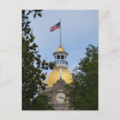 Savannah Georgia City Hall Gold Dome Fotografisch Postkarte (Vorderseite)