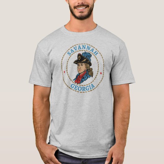 Savannah Georgia Colonial T-Shirt (Vorderseite)