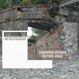 Savannah Georgia Factors Walk Fotografy Postkarte