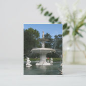 Savannah Georgia Forsyth Fountain Postkarte (Stehend Vorderseite)