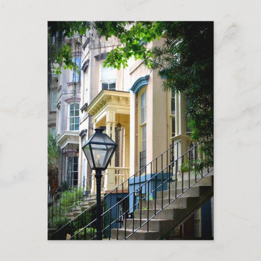 Savannah Georgia Historic Downtown Zuhause Postkarte (Vorderseite)