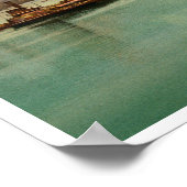 Savannah Georgia Historic River Scene Poster (Ecke)