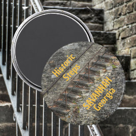 Savannah Georgia Historic Steps Fotografy Magnet