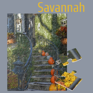 Savannah Georgia Historic Zuhause Herbst Puzzle