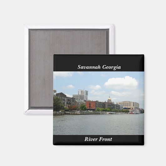 Savannah Georgia Magnet (Vorderseite/Rückseite)