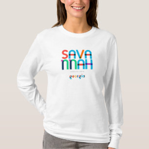 Savannah Georgia Mitte des Jahrhunderts, Pop Art, T-Shirt