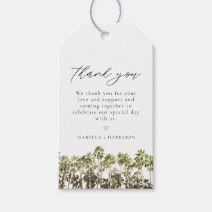 SAVANNAH Georgia Palm Tree Favor Gift Tag Geschenkanhänger