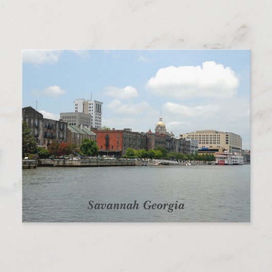 Savannah Georgia Postcard Postkarte (Vorderseite)