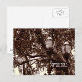 Savannah Georgia Postkarte (Vorne/Hinten)