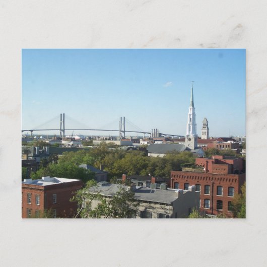 Savannah Georgia Postkarte (Vorderseite)