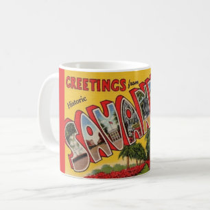 Savannah Georgia Postkarten-Gruß-Tasse Kaffeetasse