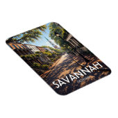 Savannah Georgia Reise Magnet (Rechte Seite)
