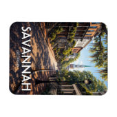 Savannah Georgia Reise Magnet (Horizontal)