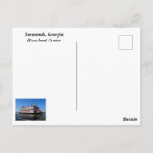 Savannah, Georgia Riverboat Postkarte (Rückseite)