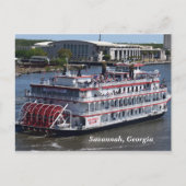 Savannah, Georgia Riverboat Postkarte (Vorderseite)