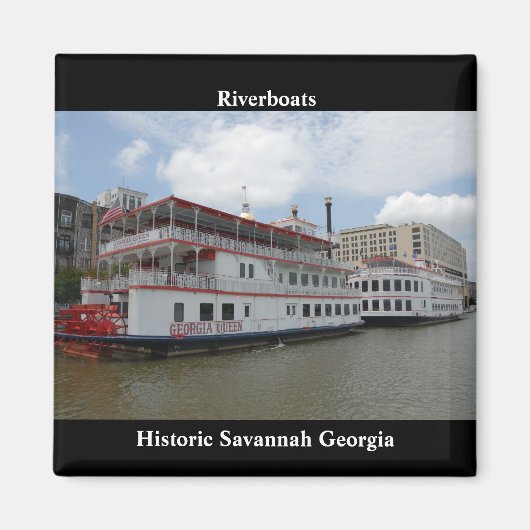 Savannah Georgia Riverboats Magnet (Vorne)