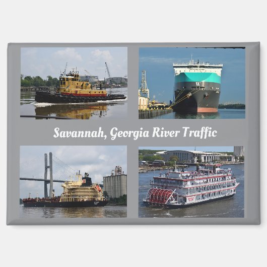 Savannah, Georgia Schifffahrtsstraßenmagnet Magnet (Vorderseite)