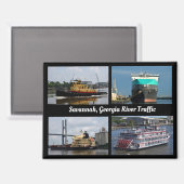 Savannah, Georgia Schifffahrtsweg Magnet (Vorderseite/Rückseite)