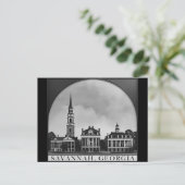 Savannah Georgia Skyline | Save Cityscape Postkarte (Stehend Vorderseite)
