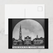 Savannah Georgia Skyline | Save Cityscape Postkarte (Vorne/Hinten)