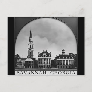 Savannah Georgia Skyline   Save Cityscape Postkarte