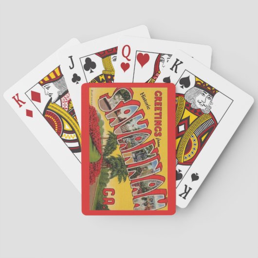 Savannah Georgia Spielkarten (Rückseite)