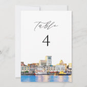 SAVANNAH Georgia Tischnummer Card (Rückseite)