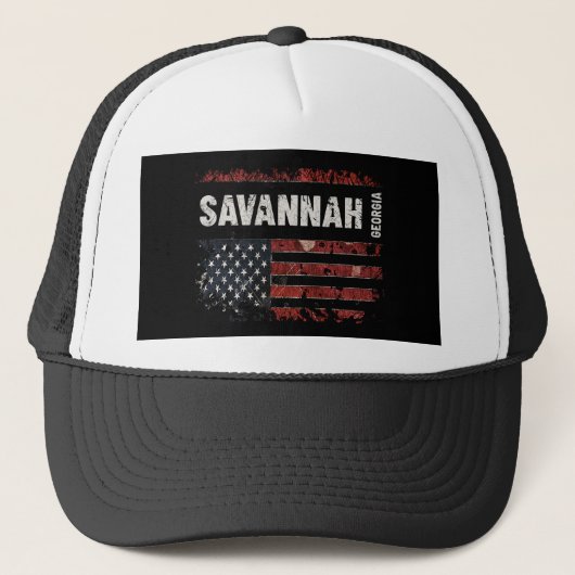 Savannah Georgia Truckerkappe (Vorderseite)