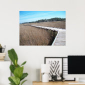 Savannah Georgia Tybee Island Path Trail Poster GA (Heimbüro)