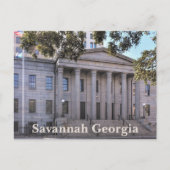 Savannah Georgia US Custom House Fotografie Postkarte (Vorderseite)