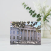 Savannah Georgia US Custom House Fotografie Postkarte (Stehend Vorderseite)