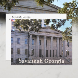 Savannah Georgia US-Zollgebäude Fotografie Postkarte