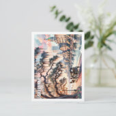 Savannah Georgia USA Fantastischer Place Wasserfar Postkarte (Stehend Vorderseite)