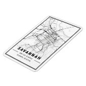 Savannah Georgia USA Travel City Map Magnet (Linke Seite)