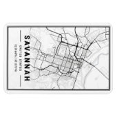 Savannah Georgia USA Travel City Map Magnet (Horizontal)